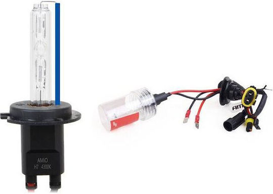 AMiO Xenon Сет за Осветление H7 35W 12V 8000К Хладно бяло