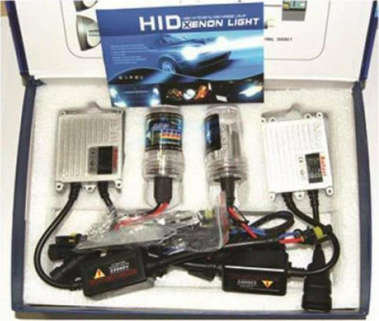 Xenon Σετ Φωτισμού Αυτοκινήτου H.I.D Super Slim Ballast H3 12V 6000K Ψυχρό Λευκό