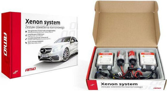 AMiO Xenon Beleuchtungsset H1 35W 12V 8000K Kaltes Weiß
