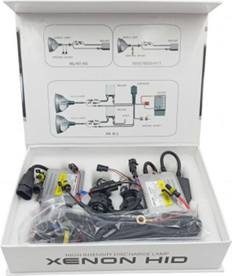 Xenon Σετ Φωτισμού Αυτοκινήτου H4 Can bus 35W 12V 6000K Ψυχρό Λευκό