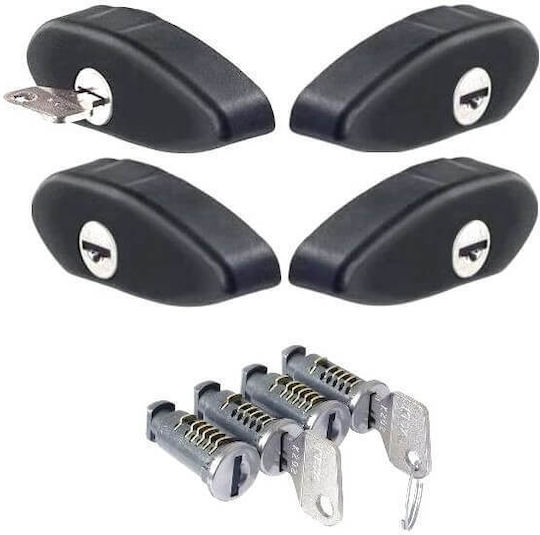 Auto Gs Autodachträgerschlösser Schlösser für Cruz Airo 932-047 4 Stück 4Stück
