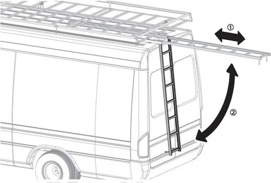Nordrive Σκαλα Αλουμινιου Kargo Steel Ladder C-1 210cm N11092