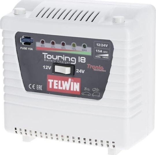 Telwin Touring 18 Car Battery Charger 12/24V 12/24V