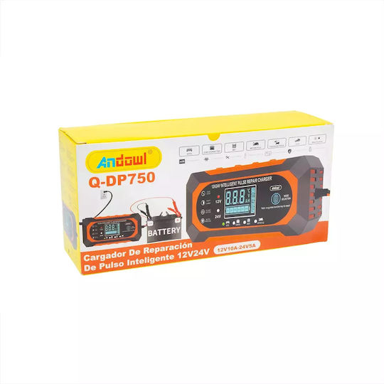 Andowl Qdp750 Φορτιστής Μπαταρίας Αυτοκινήτου 12/24V