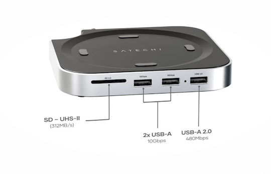 Satechi USB-C Docking Station with Silver