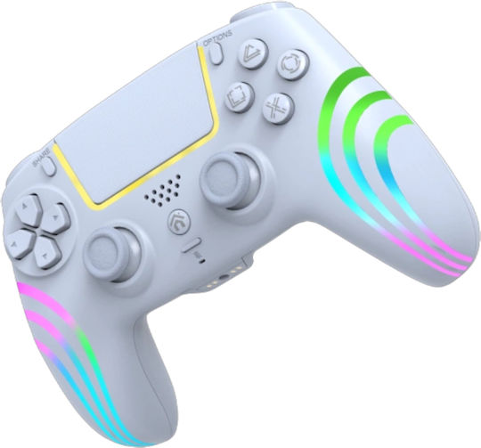 Deep Explorer Ασύρματο Gamepad για PC / PS4 Λευκό