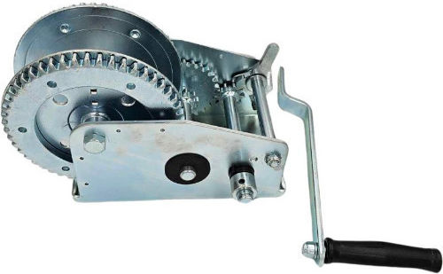 Troliu manual pentru remorcă 1450kg cu dublu angrenaj