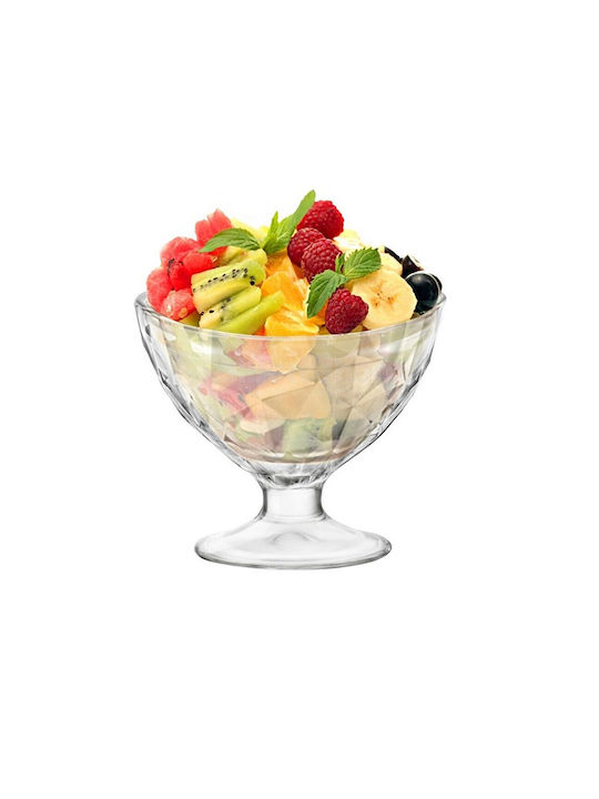 Bormioli Rocco Ice Cream Serving Bowl Round Glass Transparent with Diameter 10.2cm