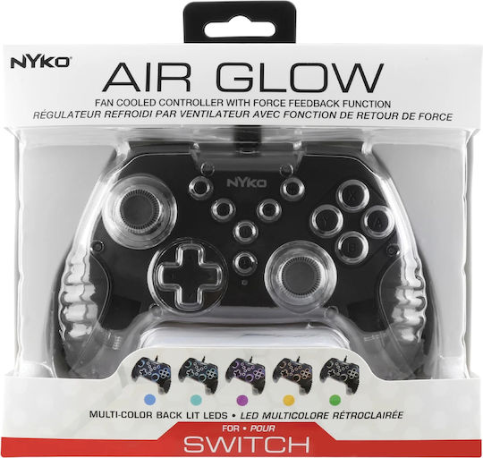 NYKO Air Glow Ενσύρματο Gamepad για PC / PS3 / Switch Μαύρο