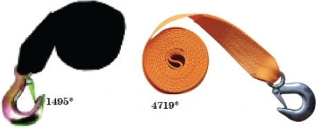 Eval Strap for Trailer Πολυεστερικός με Γάντζο Γαλβανιζέ 9mx50mm Πορτοκαλί