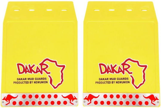 Autoline Λασπωτήρες Αυτοκινήτου 11096 Dakar Κίτρινο 35x25cm 2τμχ