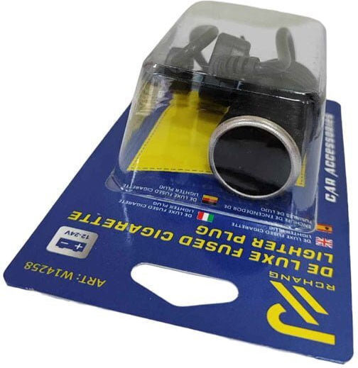 Rchang Μετασχηματιστής Αντάπτορας Usb Υποδοχή Φις Αναπτήρα 12-24v W14258 De Luxe Fused Cigarette Lighter Plug 0111538