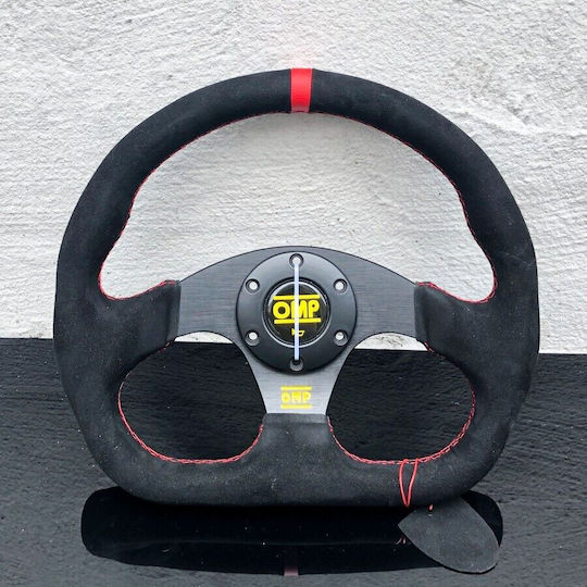 Suet Car Steering Wheel with 32cm Diameter Black/Black
