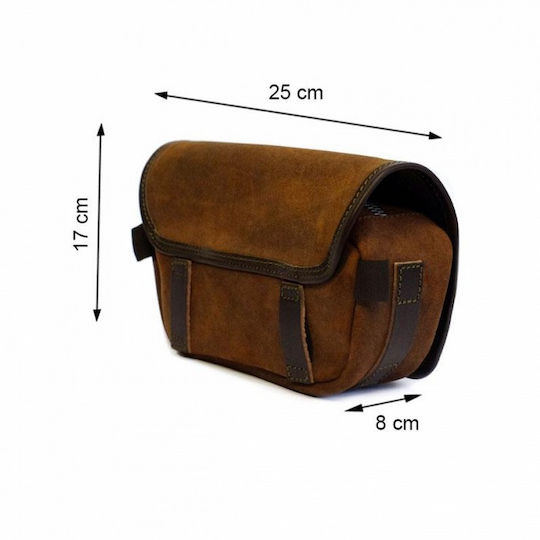 Unit Garage Lenkertasche Motorrad-Softtasche 3.4Es in Braun Farbe