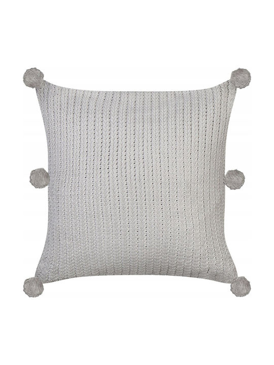 Set 2 Baumwoll-Zierkissen Grau Ocotea 45 X 45 Cm Lumarko