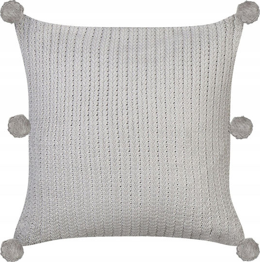 Set 2 Baumwoll-Zierkissen Grau Ocotea 45 X 45 Cm Lumarko