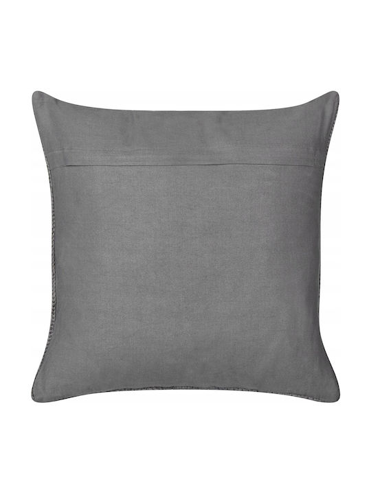 Set 2 Baumwoll-Zierkissen Dunkelgrau Constylis 45 x 45 cm Lumarko