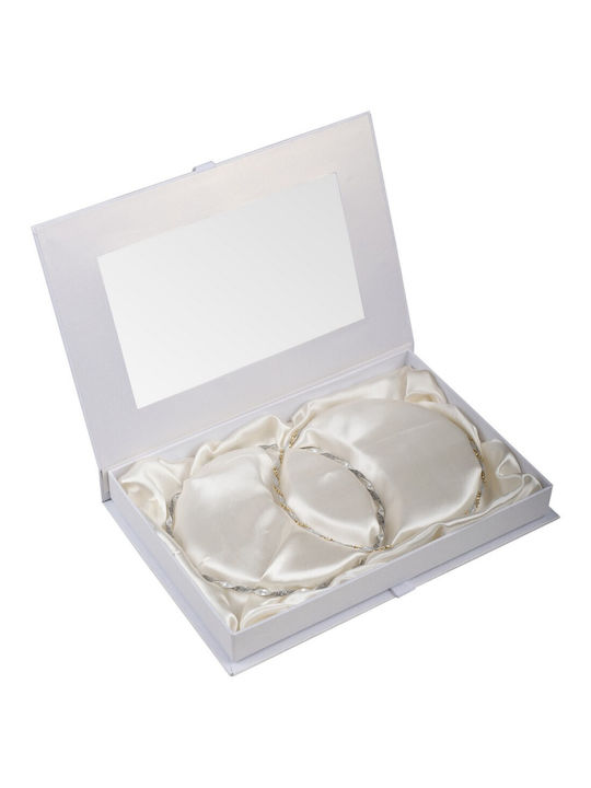 Бял калъф за сватбена корона Rt238 Nv-7130238