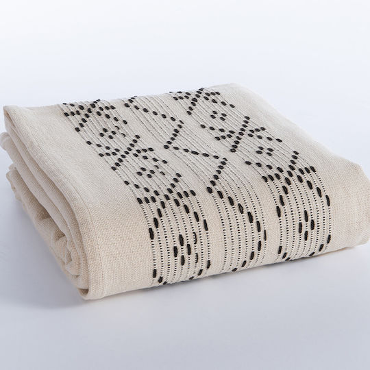 Nef-Nef Homeware Create Armchair Throw 180x180cm Ecru
