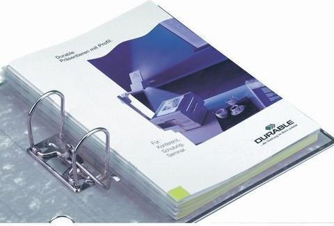 Durable Ντοσιέ с Клип Конферентен за Хартия A4 Бял 10бр