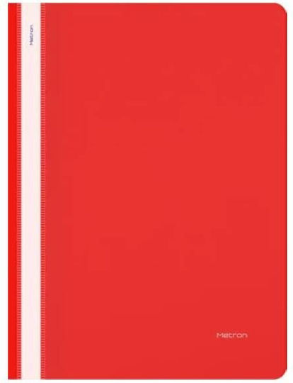 Metron Clipboard with Spring for Paper A4 Red 1pcs