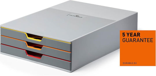 Rezistent Mehrfbg Schubladenbox Varicolor 3fächer