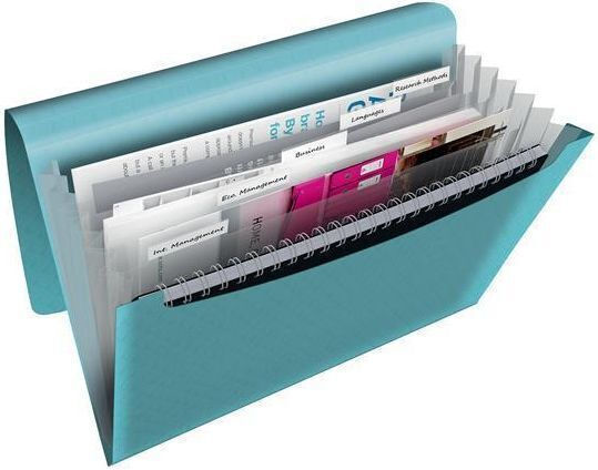 Esselte A4 Pp Colour'breeze 25mm 6-Compartment Box 262252 Blue