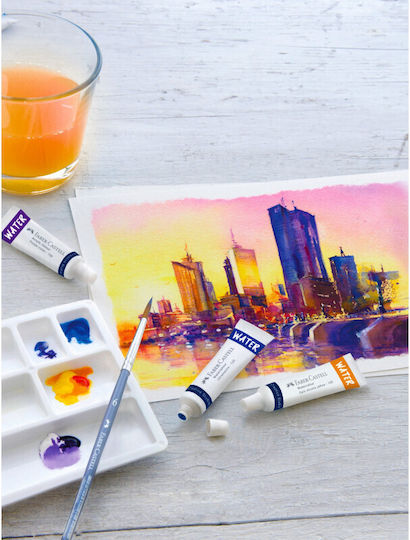 Faber-Castell Creative Studio Set of Watercolours Multicolored with Brush 9ml 24pcs