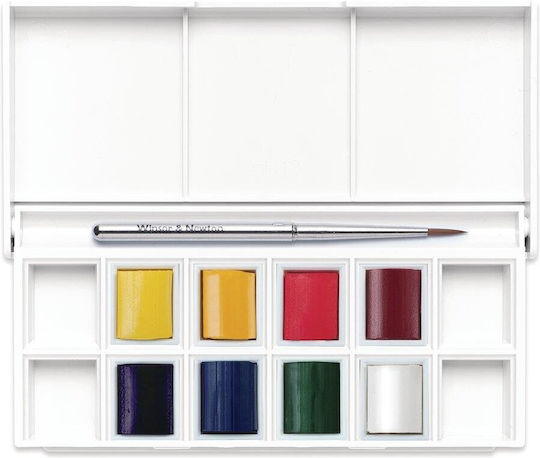 Winsor & Newton Νερομπογιές Πολύχρωμες με Πινέλο