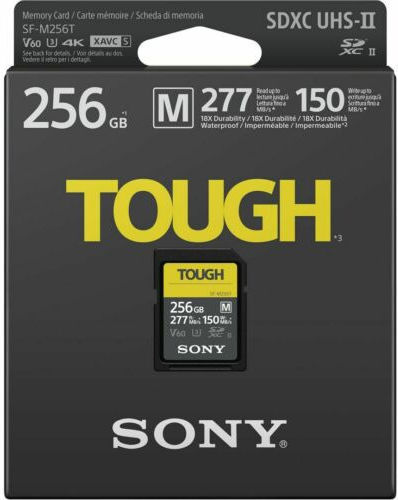 Sony SF-M Tough SDXC 256GB U3 V60 UHS-II 277MB/s