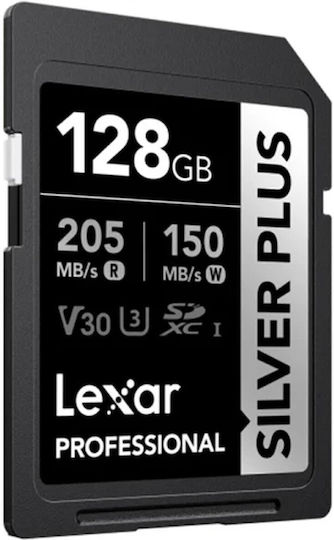 Lexar Professional SDXC 128GB V30 UHS-I 205MB/s