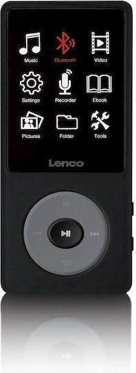 Lenco MP3 Player (4GB) with LCD Screen 1.8" Black XEMIO-860BK