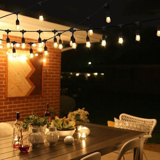 Maclean Energy Hanging Solar Light Garland IP44