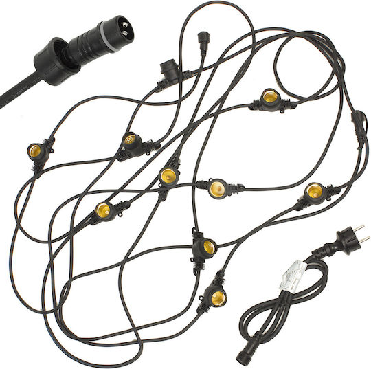 Maclean Energy Hanging Solar Light Garland IP44