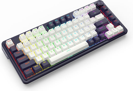 Redragon Geb K673WB-RGB-Pro Ασύρματο Gaming Μηχανικό Πληκτρολόγιο 75% με RGB φωτισμό (Αγγλικό US)