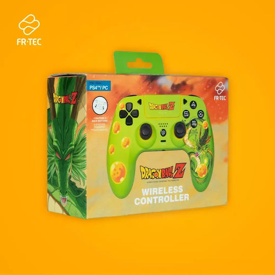 FR-TEC Dragon Ball Ασύρματο Gamepad για PC / PS4 Πράσινο