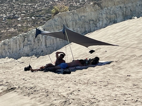 AEΘER Nomad Tents Explorer 4 Persons Volcanic Santorini Beach Shades & Tents