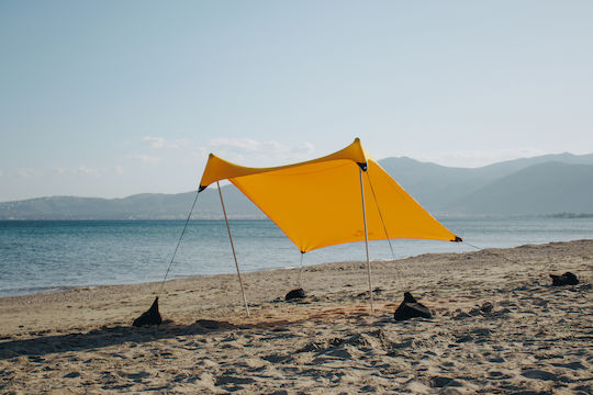 AEΘER Nomad Tents Explorer 4 Persons Sunny Yellow Beach Shade & Tent