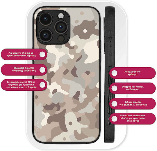 Sonique Camouflage Army Series Case for Realme 12 5G Realme 12x Beige