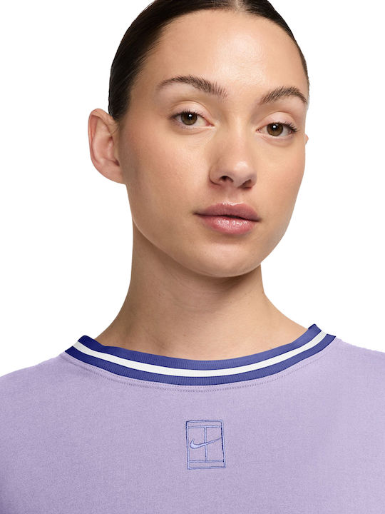 Women's Sports Crop T-shirt Dri-Fit Hydrangeas