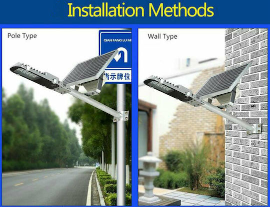 ACP Street Solar Light 100W 7500lm Cold White 6500K with Remote Control IP67