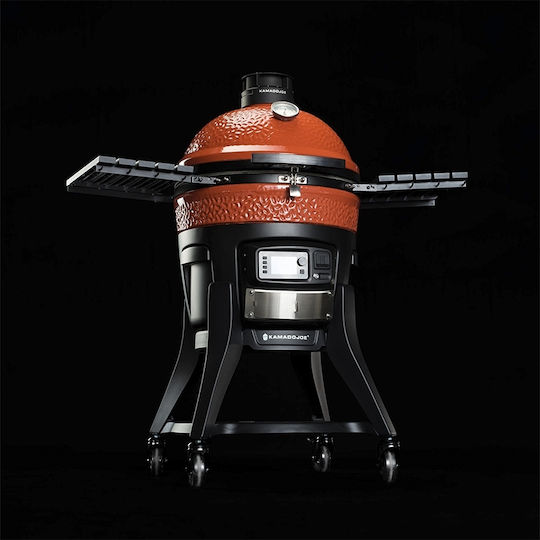 Kamado Joe Konnected Joe Керамично Скара на дървени въглища Камадо с Капак и Пушилня