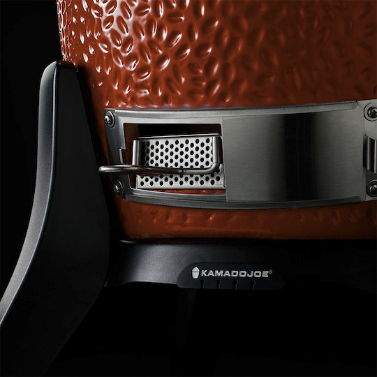 Kamado Joe Konnected Joe Керамично Скара на дървени въглища Камадо с Капак и Пушилня