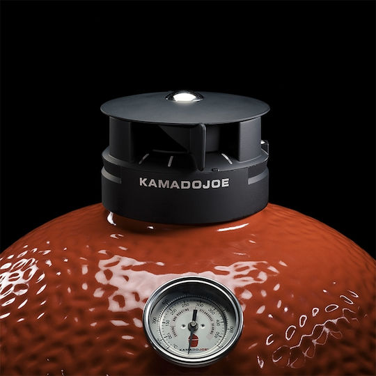Kamado Joe Konnected Joe Керамично Скара на дървени въглища Камадо с Капак и Пушилня