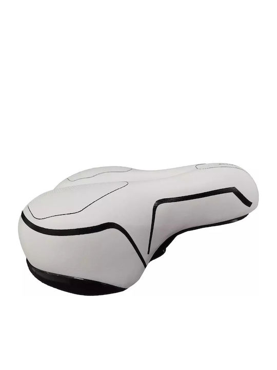 ATL White Bicycle Saddle