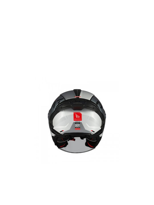 MT Cosmo SV S Silence B2 Black Grey Gloss Motorcycle Helmet Jet DOT ECE 22.06 1450gr with Sun Visor