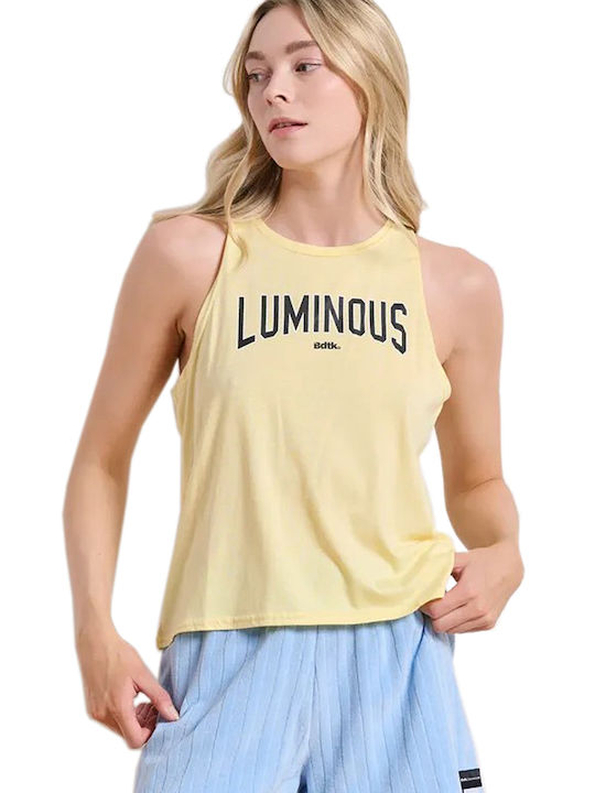 Women's Athletic Blouse Sleeveless Yellow