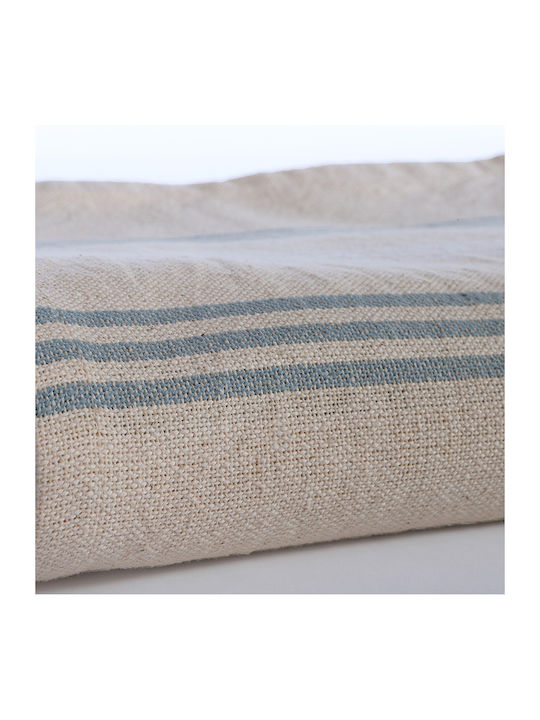 Nef-Nef Homeware Spirit Sofa Throw 2 Seater 180x250cm Natural Spirit Blue