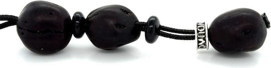Kompologadiko Scented Wooden Worry Beads with 21 Beads Black