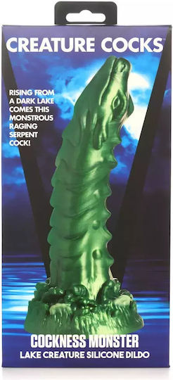 XR Glass Dildo With Suction Cup Green 20.5cm